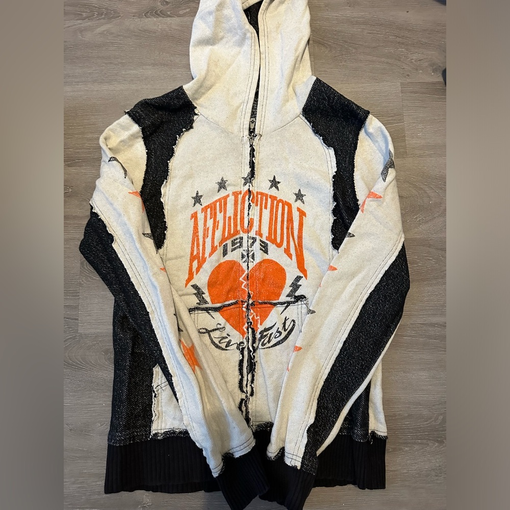 Like new Affliction zip up!
